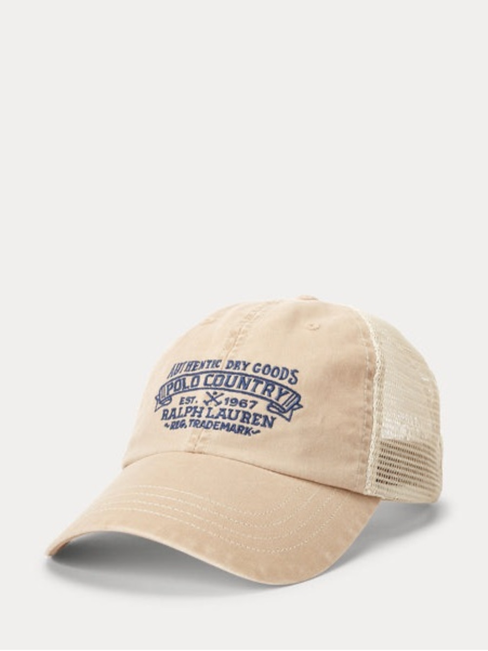 Polo Ralph Lauren Polo Country Trucker Hat Khaki Mesh Cap